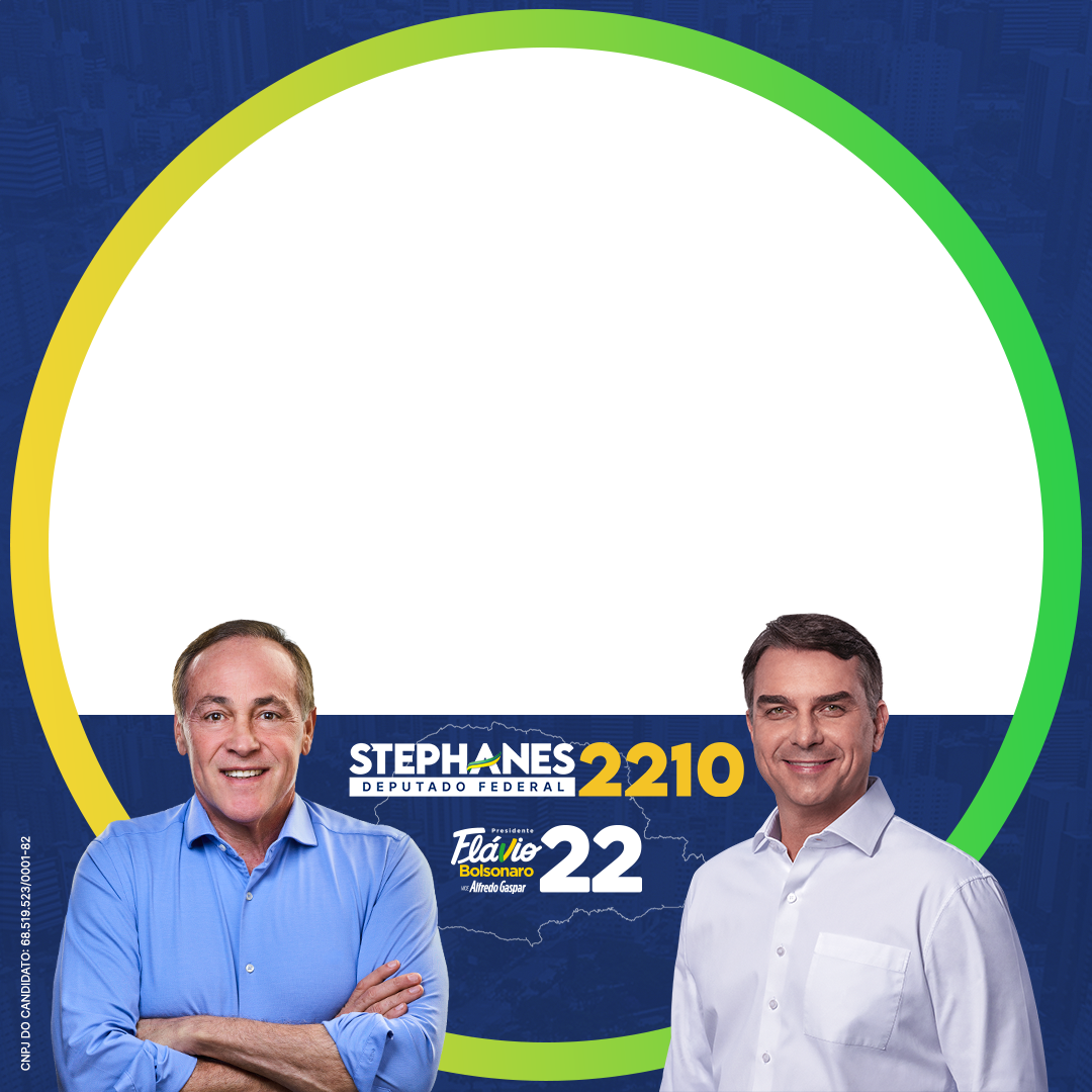 Moldura com Stephanes 2210 e Flávio Bolsonaro 22