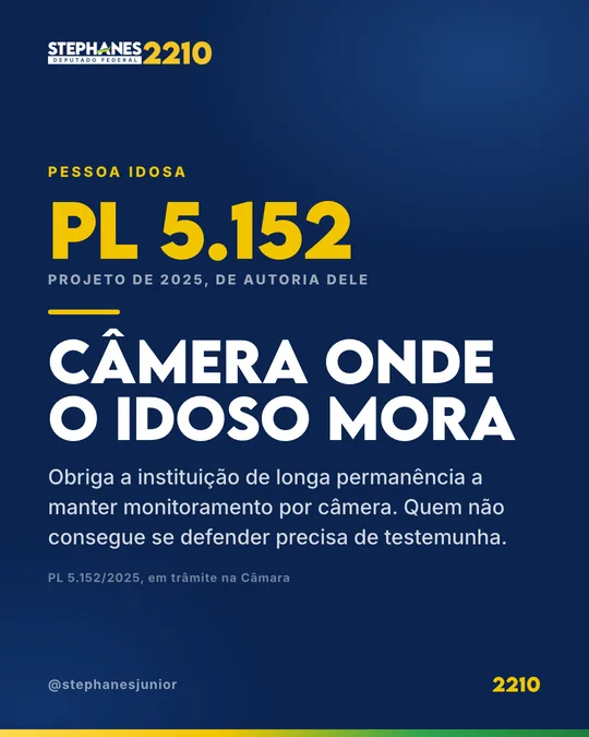 Card: câmera onde o idoso mora