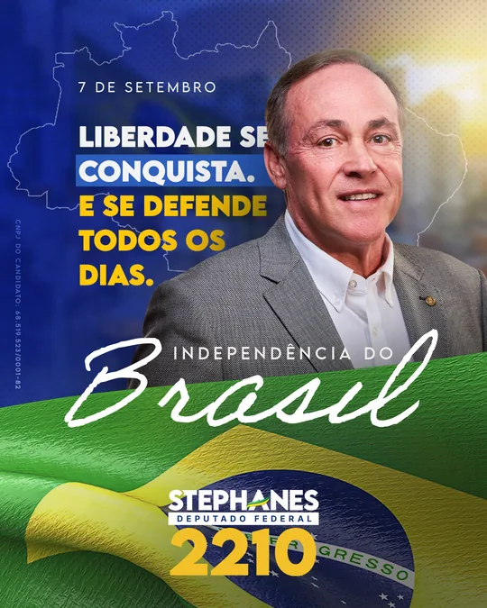 Card: liberdade se conquista e se defende